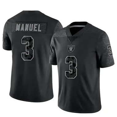 EJ Manuel Las Vegas Raiders Men's Legend White Color Rush T-Shirt