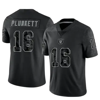 RAIDERS LEGEND #16 JIM PLUNKETT CUSTOM HIGH QUALITY STITCHED JERSEY SIZE  LARGE