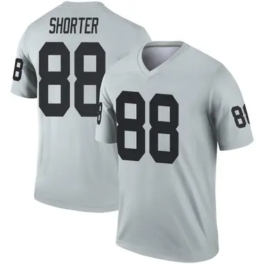 Men's Nike Las Vegas Raiders Justin Shorter Inverted Silver Jersey - Legend