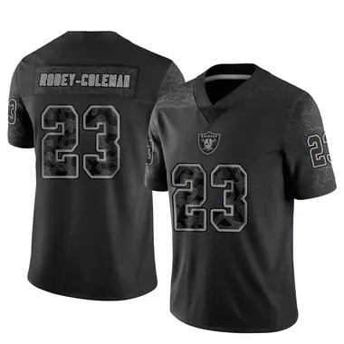 Men's Nike Las Vegas Raiders Nickell Robey-Coleman Reflective Jersey - Black Limited