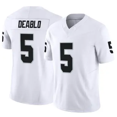 Youth Nike Las Vegas Raiders Divine Deablo Vapor F.U.S.E. Jersey - White Limited